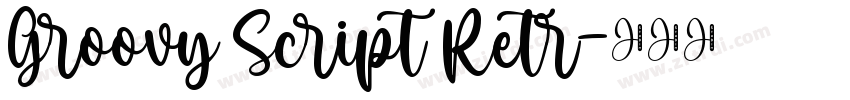 Groovy Script Retr字体转换